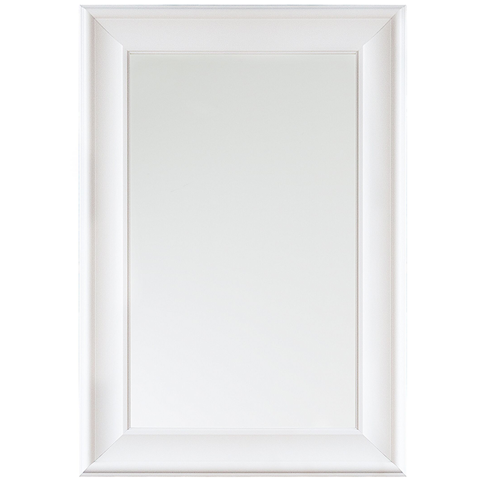 Vægspejl LUNEL 60 cm 90 cm Hvid