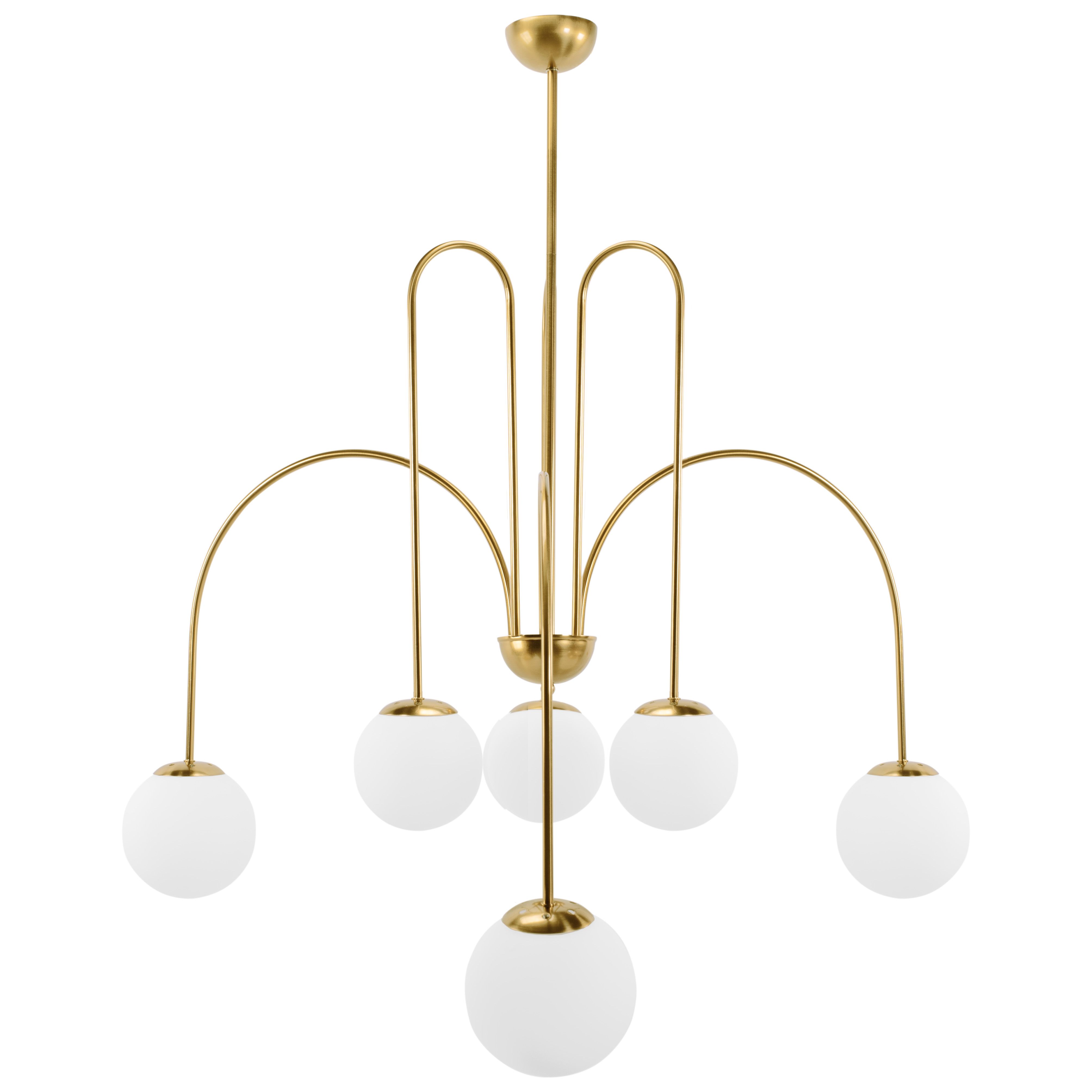 TOOLIGHT pendellampe APP1584-6CP, Guld, 80x80x80cm