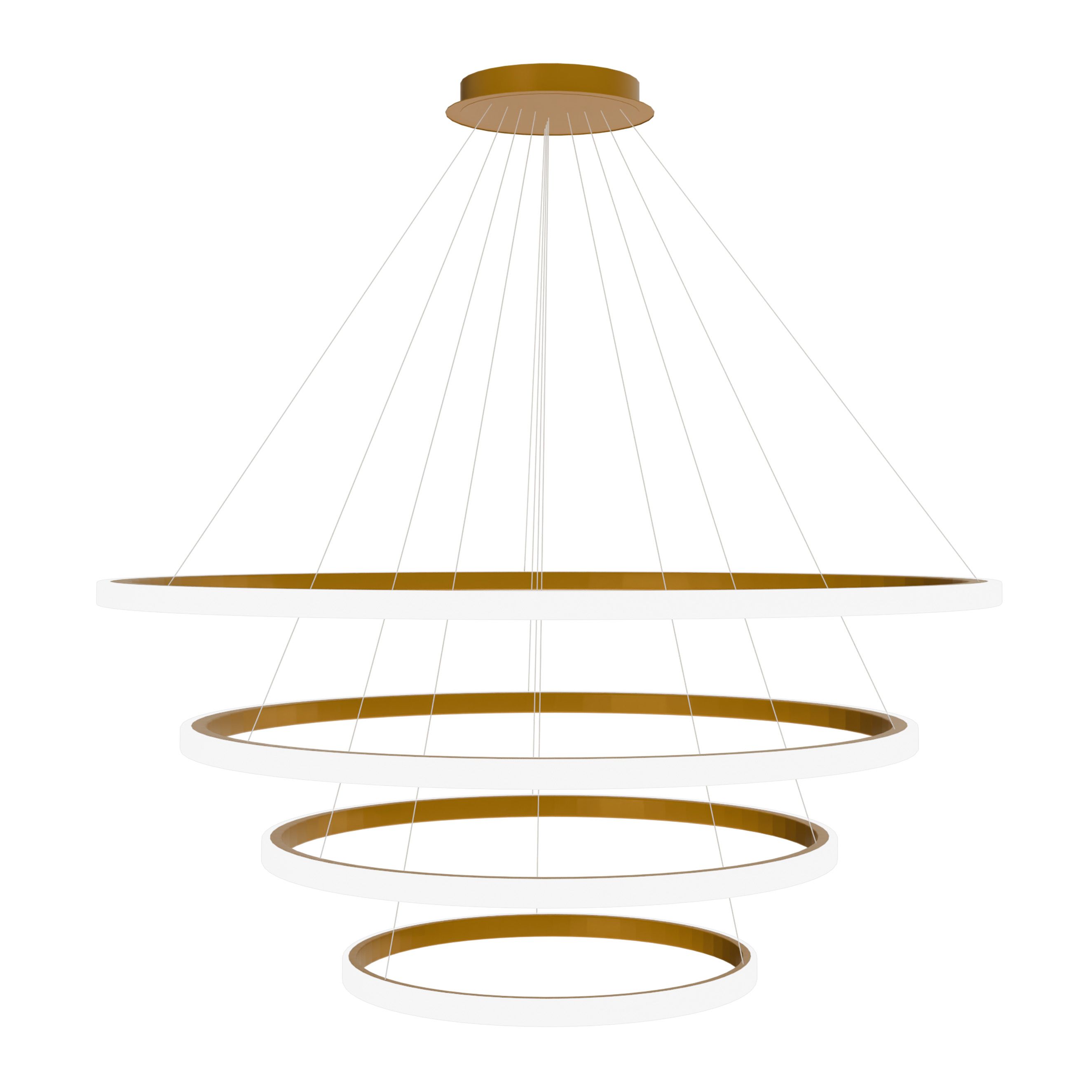 TOOLIGHT hængende loftlampe LHJ010-CP4 BRUSH GOLD Børstet guld 100x100x30cm