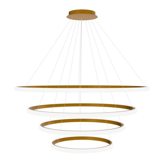 TOOLIGHT hængende loftlampe LHJ010-CP4 BRUSH GOLD Børstet guld 100x100x30cm