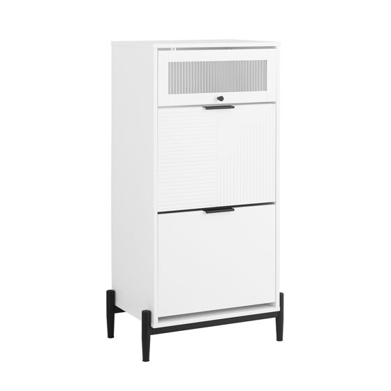 SoBuy, smalt skoskab, smal skohylde, Skostativ, FSB95-W