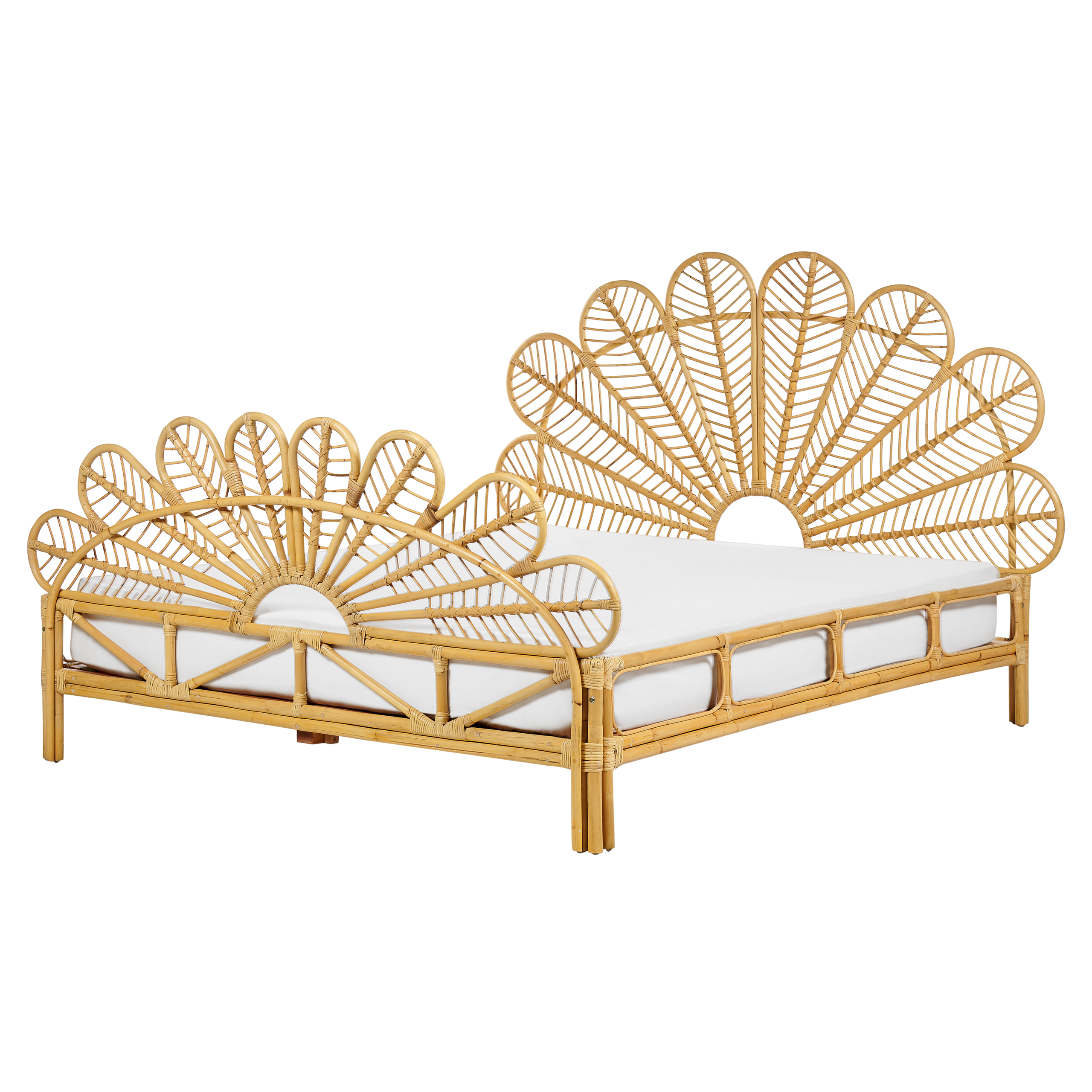 Seng Rattan FLORENTINE 160 x 200 cm Lysebrun