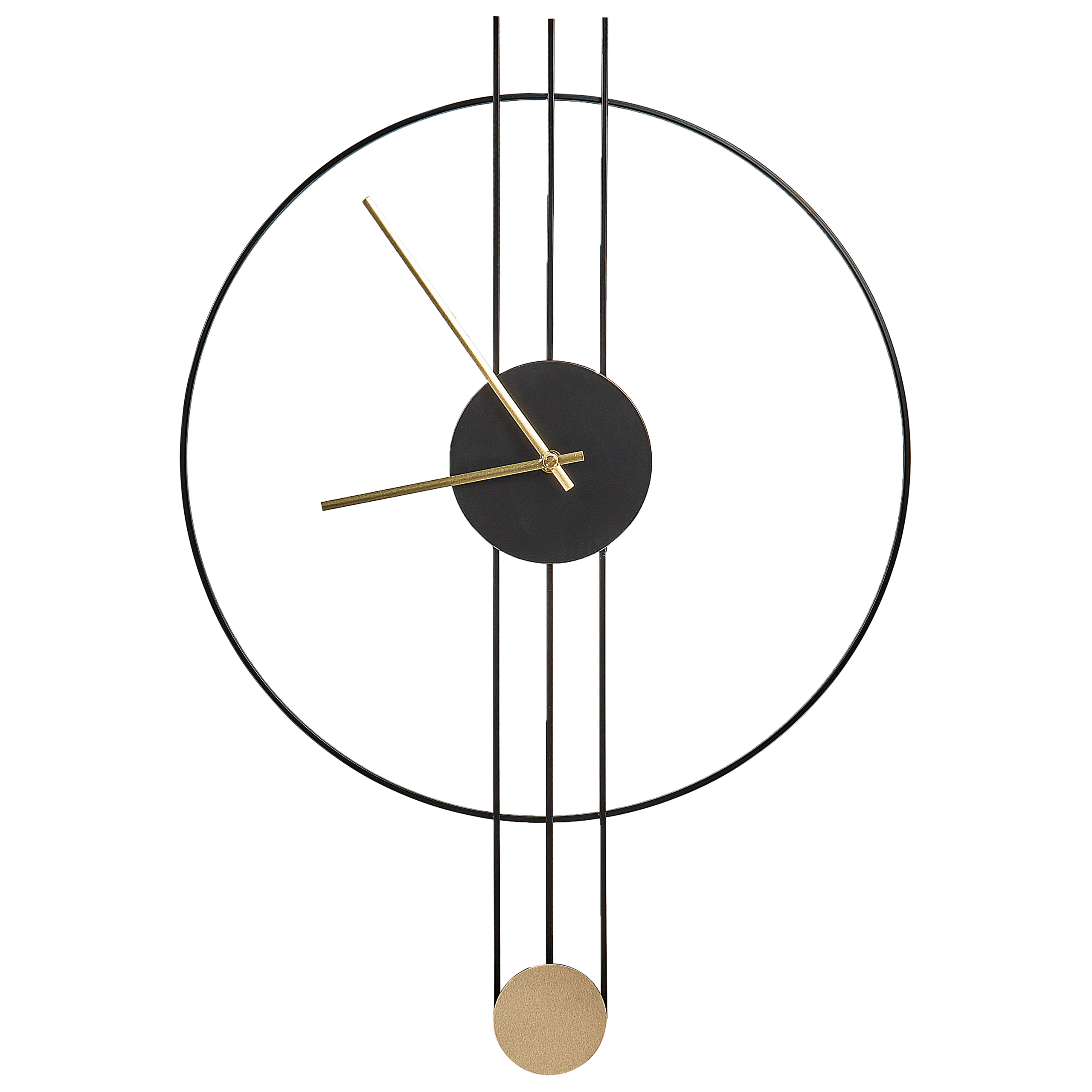 Pendul ur ANNIVIERS 44 cm Metal Sort