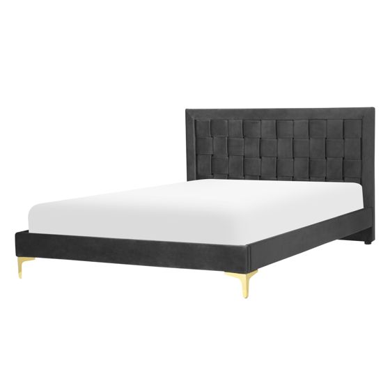 Seng Velour LIMOUX 140 x 200 cm Sort