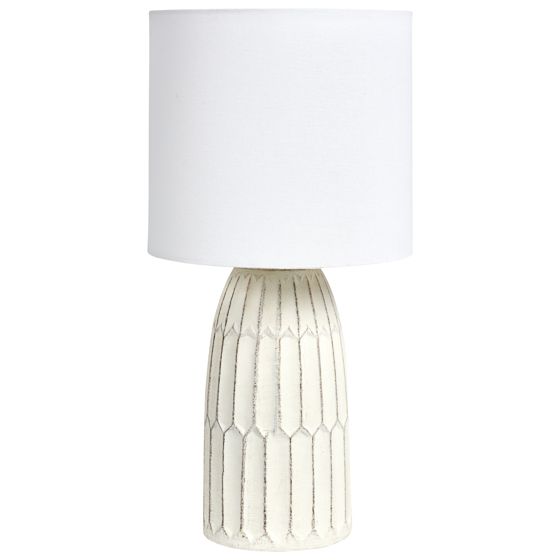 Bordlampe BELIHUL Keramik Cremehvid
