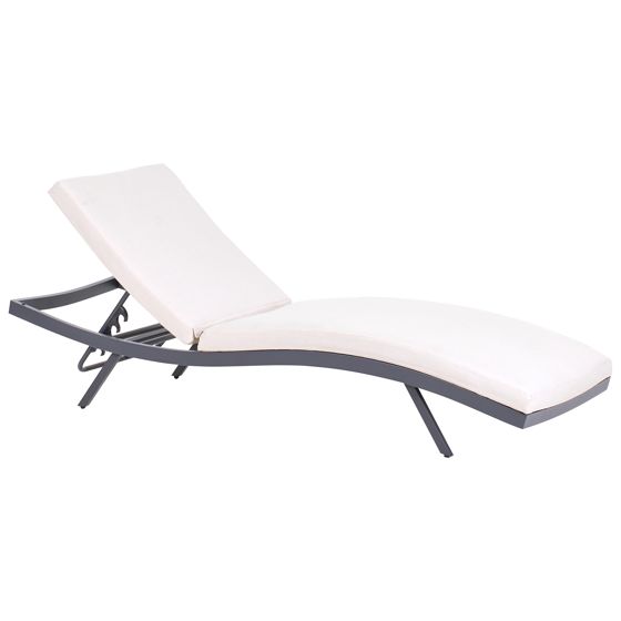 Liggestol med hynde AMELIA Metal Lys Beige