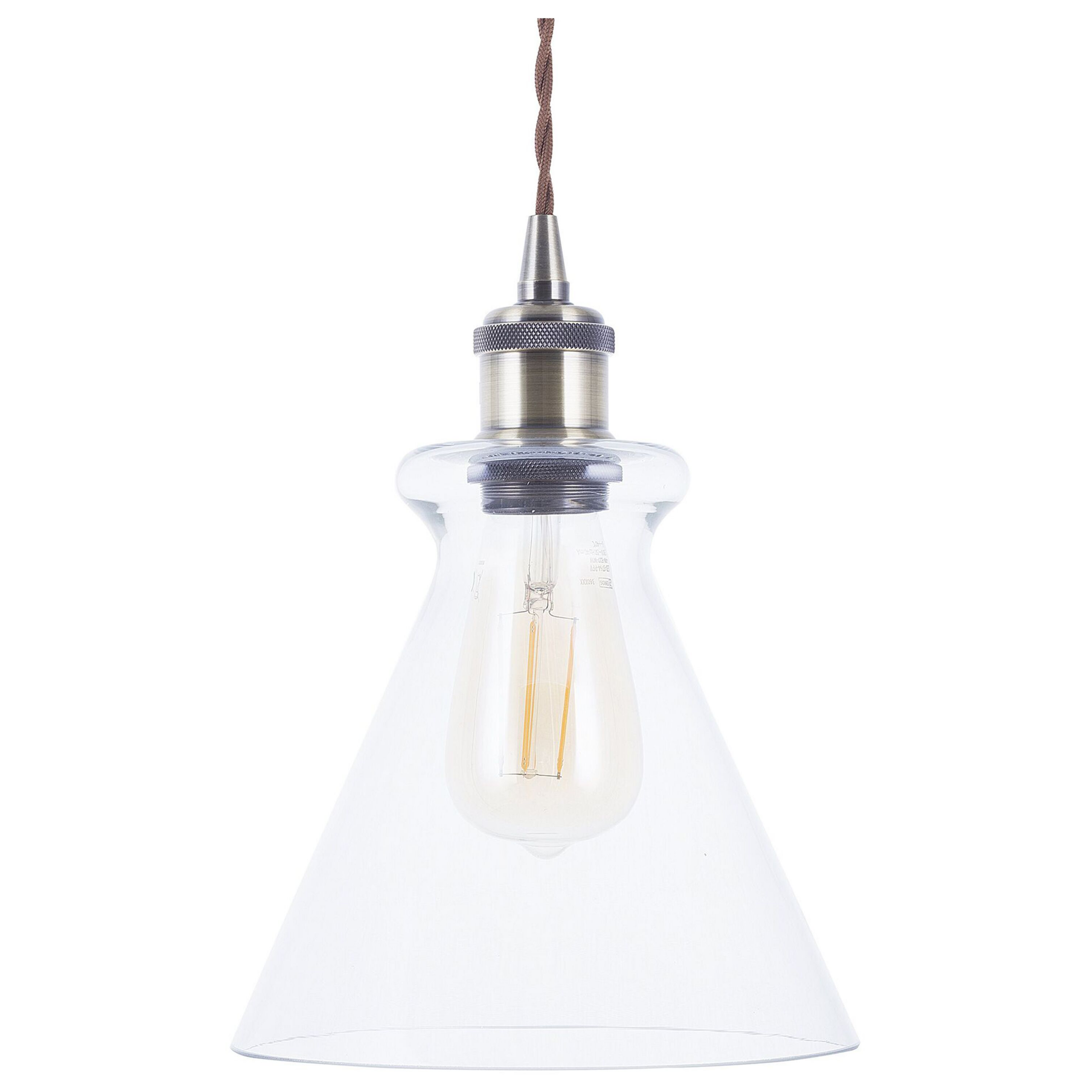 Loftlampe BERGANTES Glas Transparent