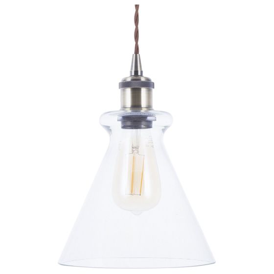 Loftlampe BERGANTES Glas Transparent