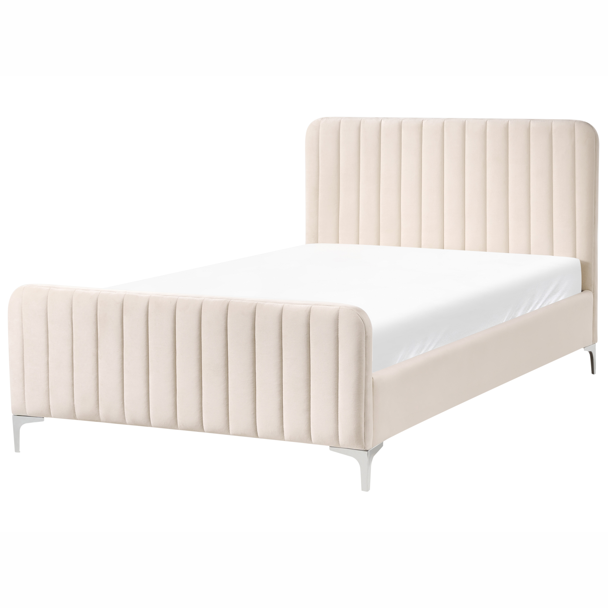 Seng Velour LUNAN 120 x 200 cm Lys Beige