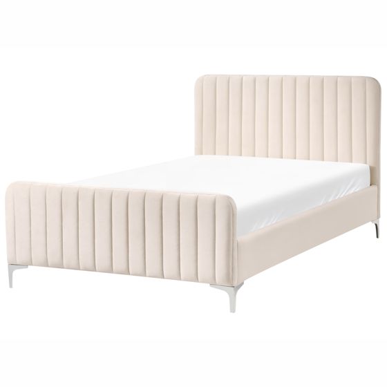 Seng Velour LUNAN 120 x 200 cm Lys Beige