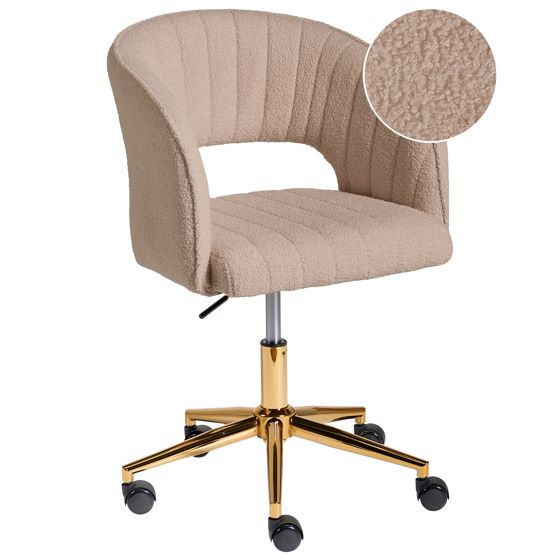 Skrivebordsstol KATONAH Boucle Beige