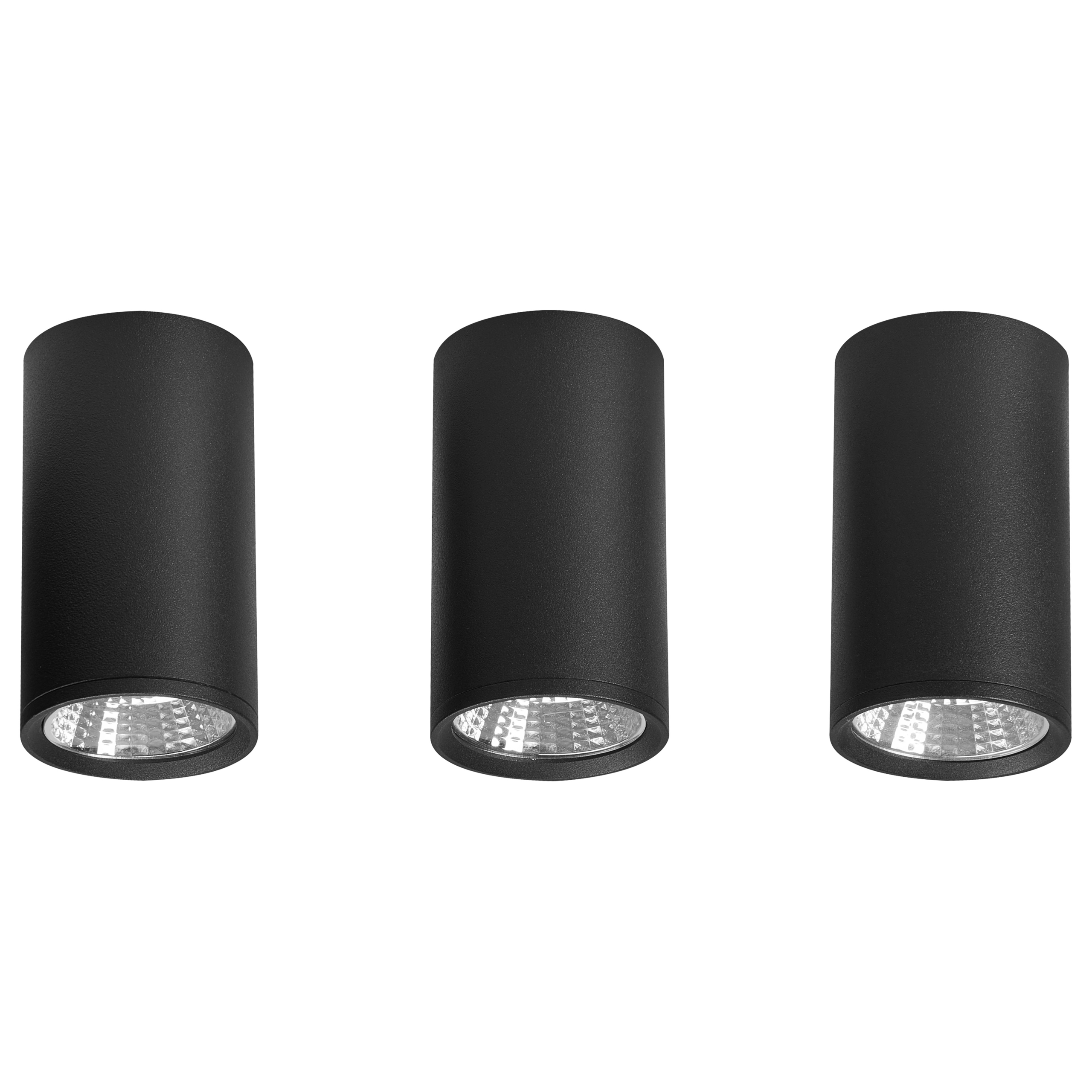 LED loftslampe BARCALA Metal Sort
