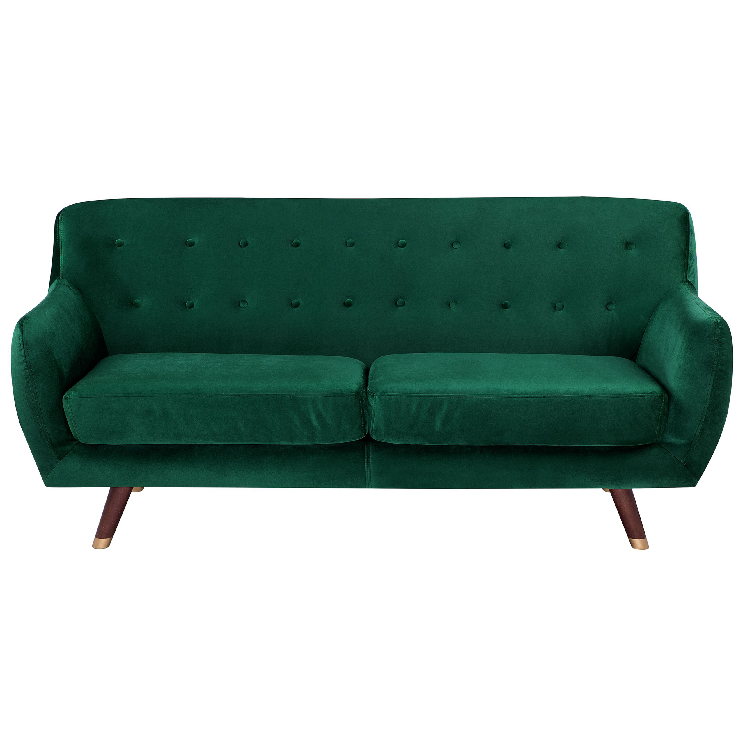 Sofa 3 personers BODO Velour Smaragdgrøn