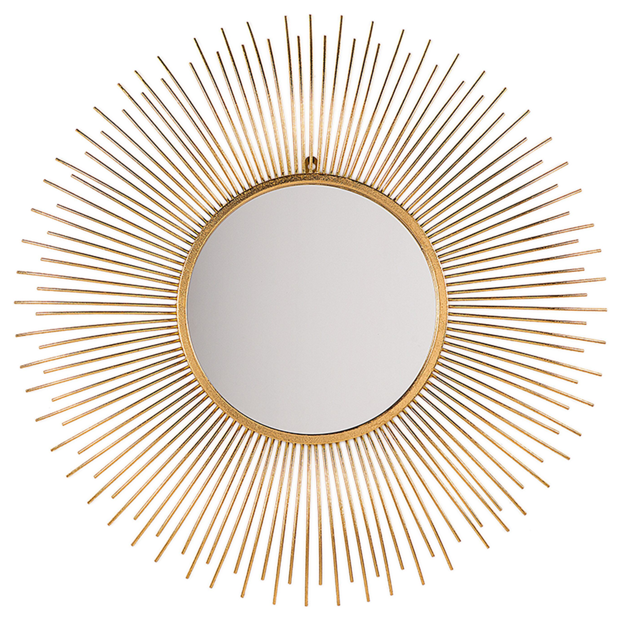 Vægspejl CILLY 80 cm 80 cm Metal Guld