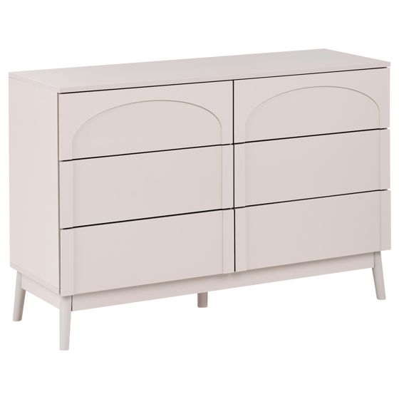 6 skuffers kommode BOULIA Lys Beige