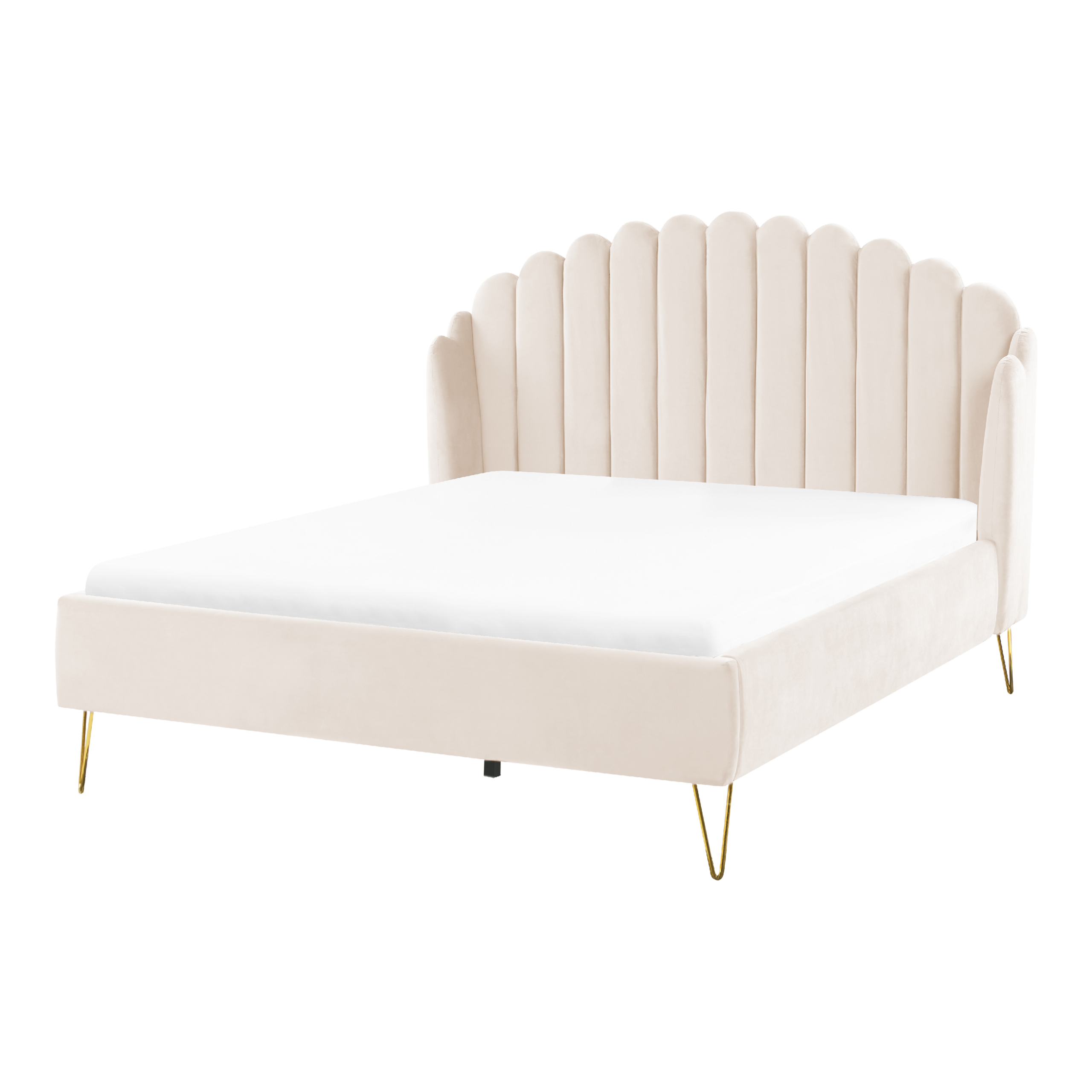 Seng Velour AMBILLOU 140 x 200 cm Lys Beige