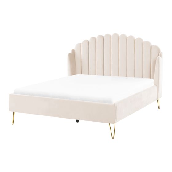 Seng Velour AMBILLOU 140 x 200 cm Lys Beige