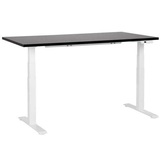 Elektrisk justerbart hæve sænkebord DESTINES 160 cm 72 cm Sort/hvid