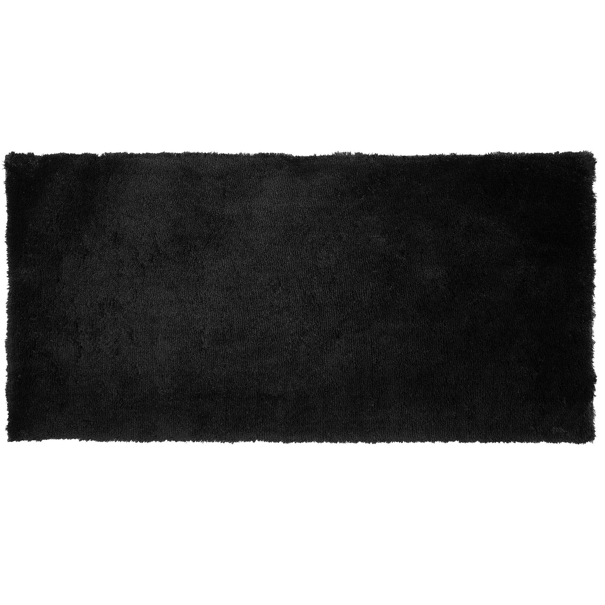 Shaggy gulvtæppe EVREN Sort 80 x 150 cm