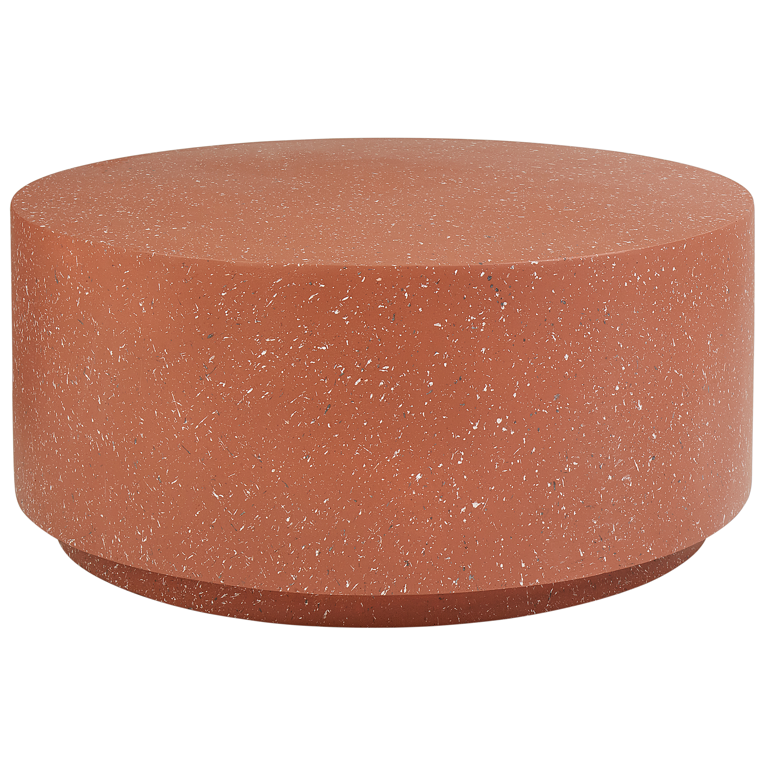 Sofabord TREZZO 90 cm 90 cm Terrazzo effekt Rød