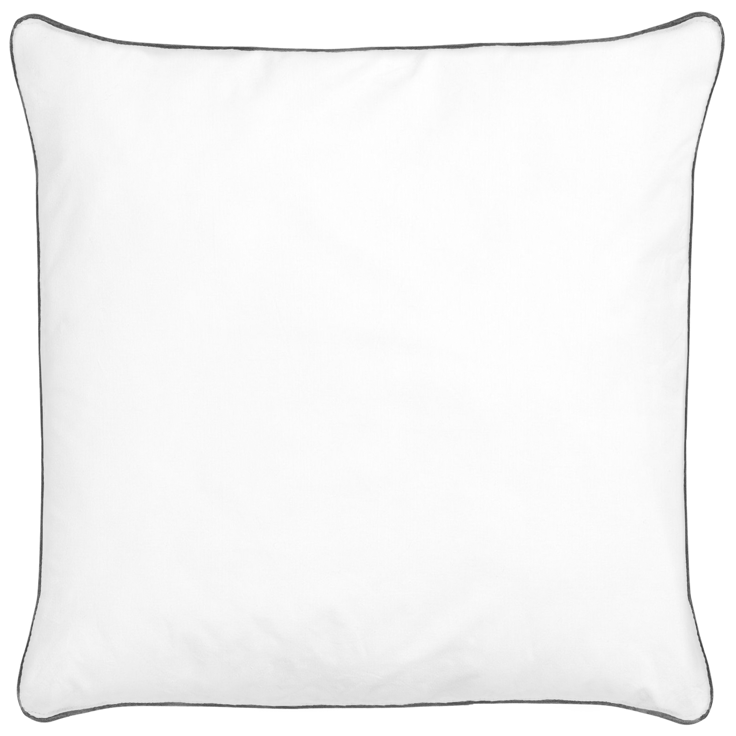 Hovedpude PELISTER Høj 80 x 80 cm Microfiber Hvid