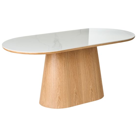 Spisebord LOCKHART Lys ask 180 cm 90 cm
