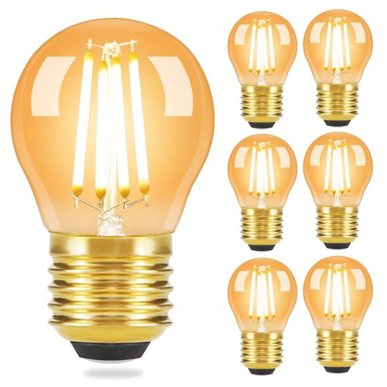 NETTLIFE E27 LED-glødepære G45 Vintage Retro-pære Varm Hvid 2700k 4W