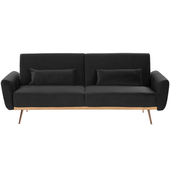 Sovesofa 3 personers EINA Velour Sort