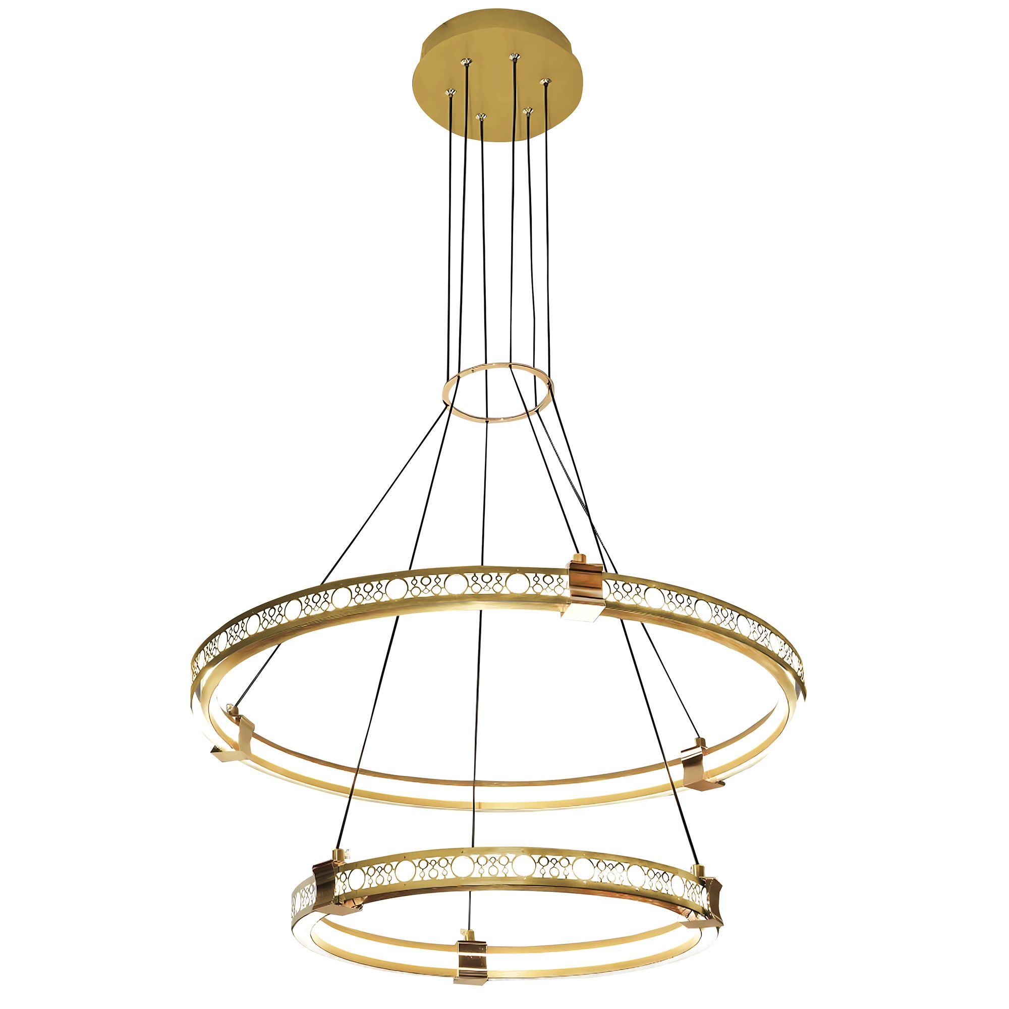 TOOLIGHT hængende loftlampe LHJ037-CP2 Gylden 150x140x1,5cm