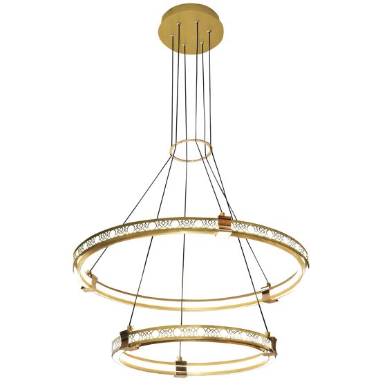 TOOLIGHT hængende loftlampe LHJ037-CP2 Gylden 150x140x1,5cm