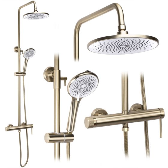 REA brusesæt JS-H7023BG Børstet guld, 33x9x131cm