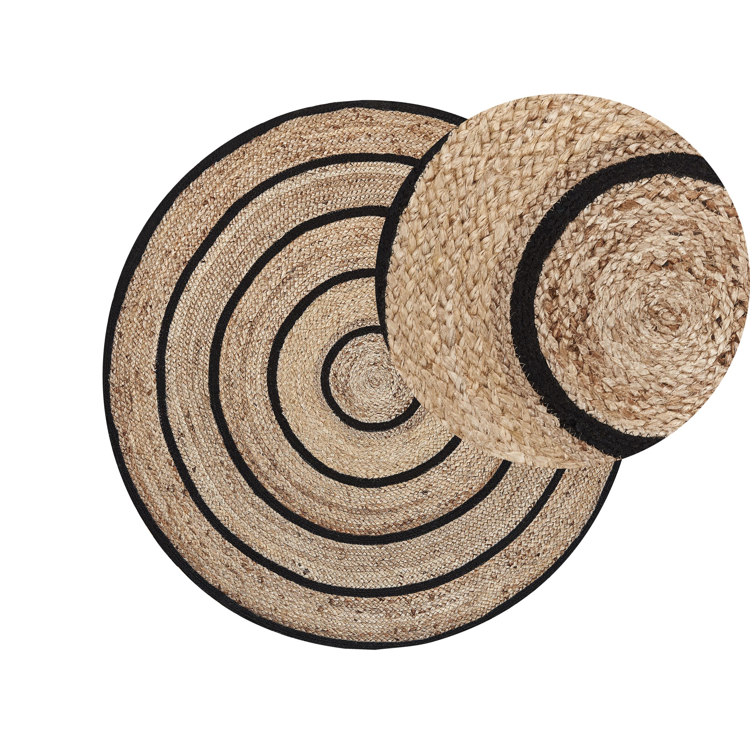 Gulvtæppe BUKSE Beige ø 140 cm Jute