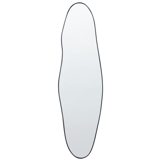 Vægspejl SALINS 47 cm 160 cm Metal Sort