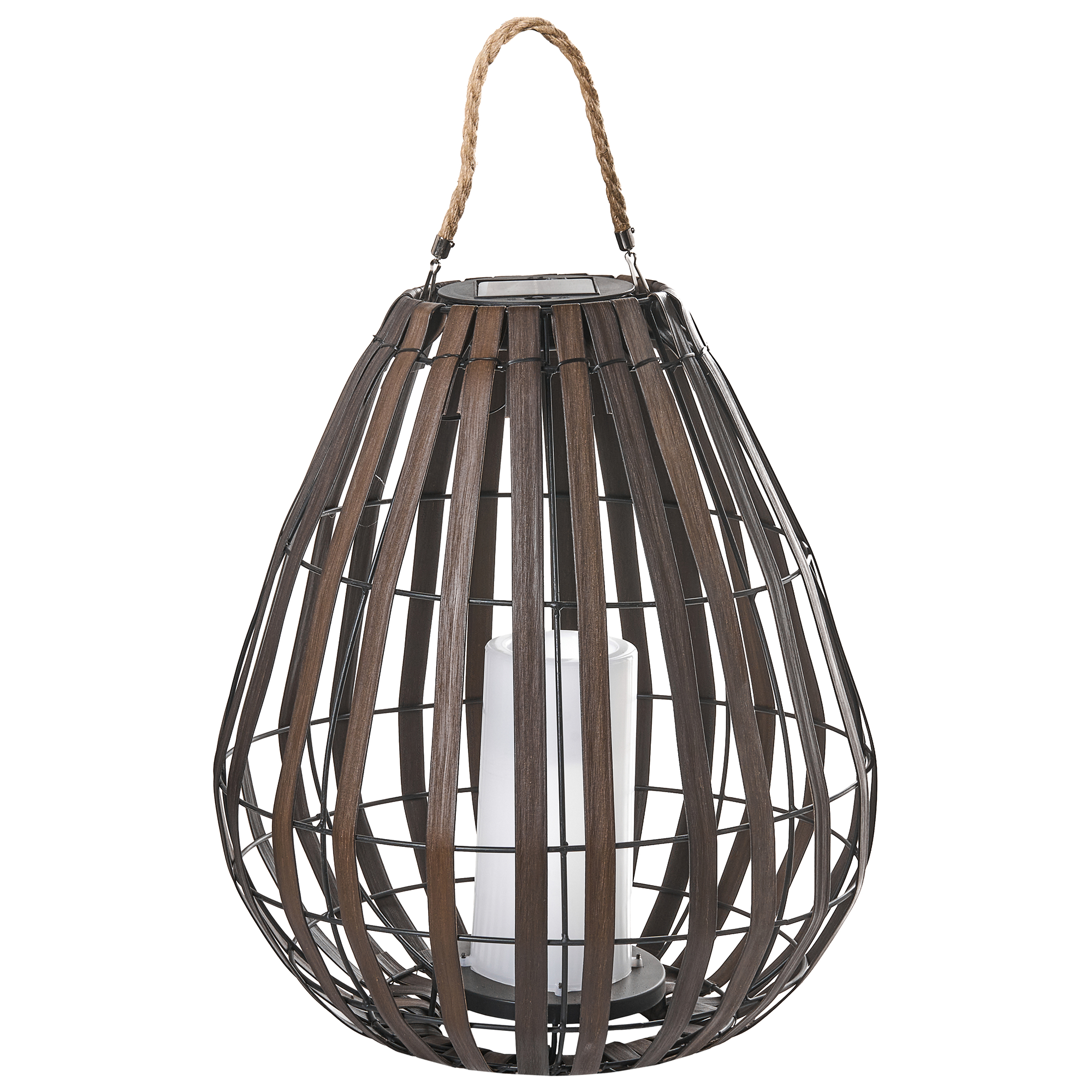 Solcelledrevet lanterne LUFUPA 61 cm Mørkebrun