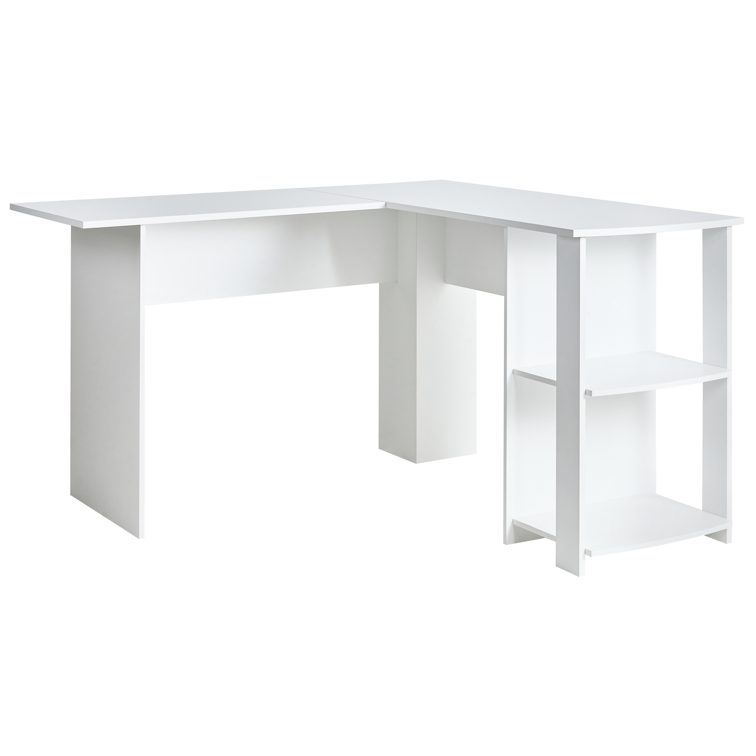 Hjørneskrivebord SNYDER 125 cm x 125 cm Hvid