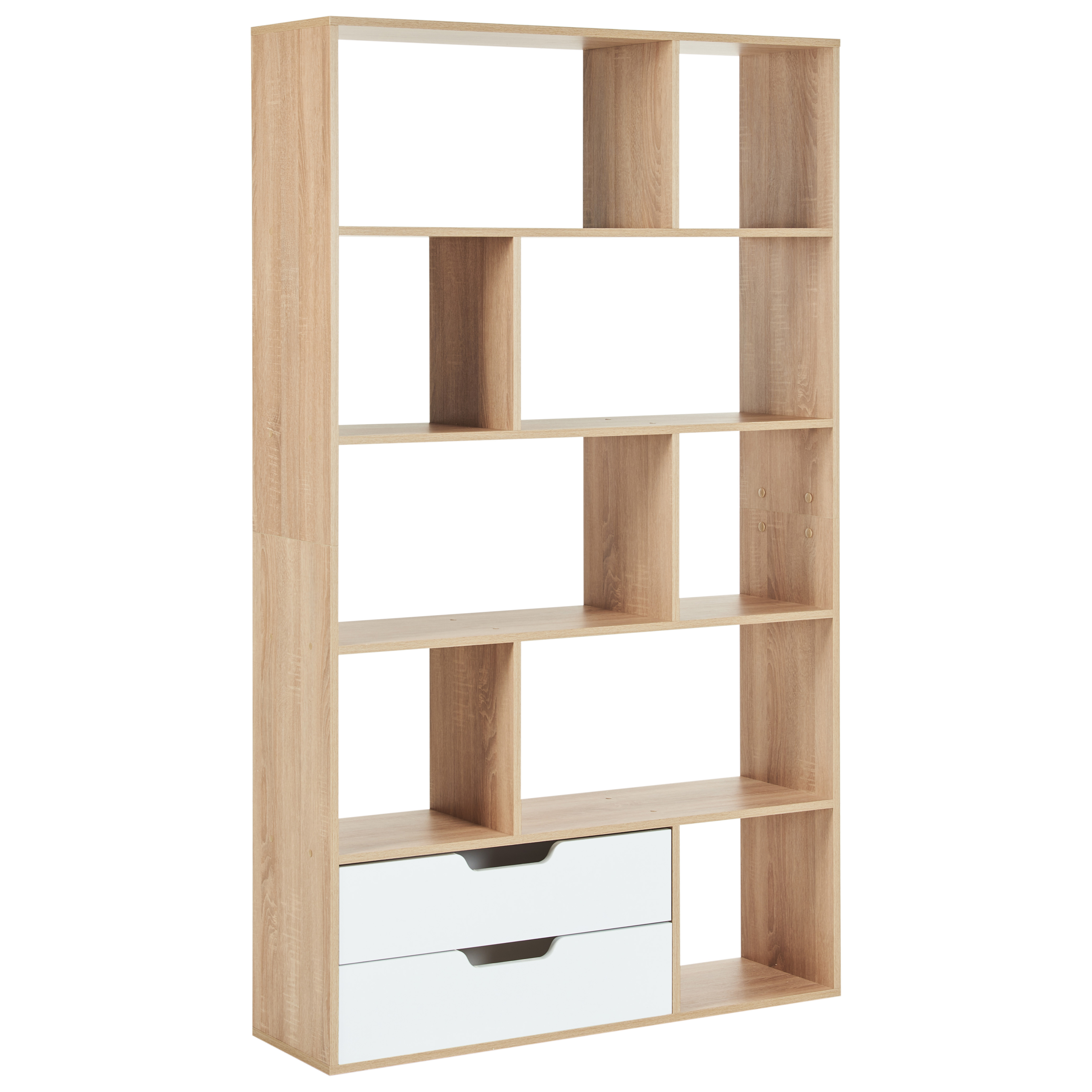Bogreol WADENA 185 cm Brun/hvid