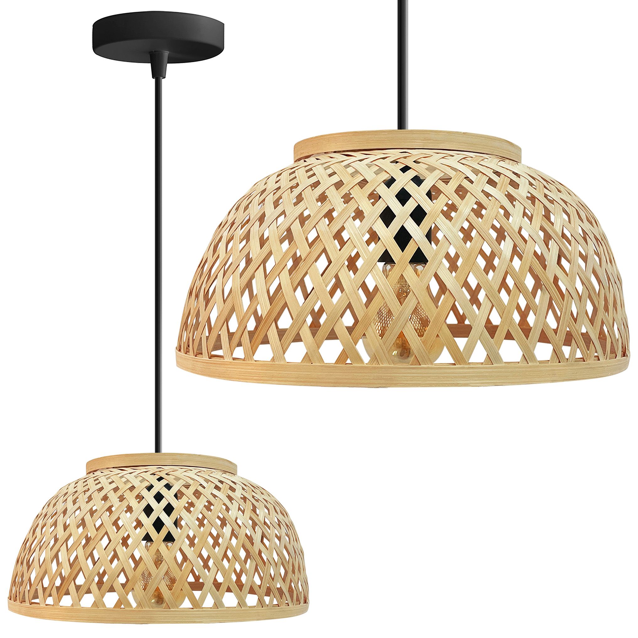 TOOLIGHT hængende loftlampe APP1628-1CP Brun 16x30x16cm
