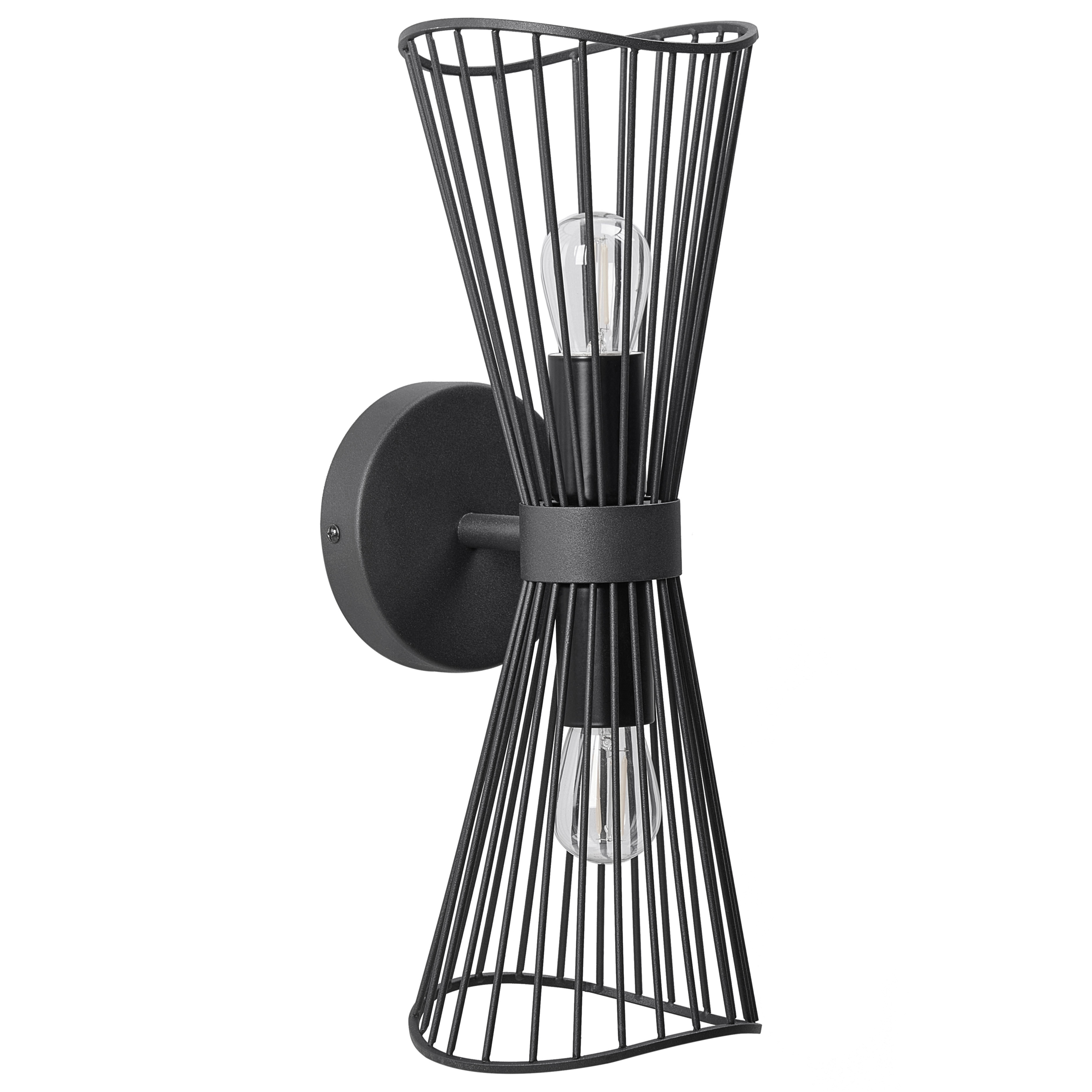 Væglampe PARADA Metal Sort