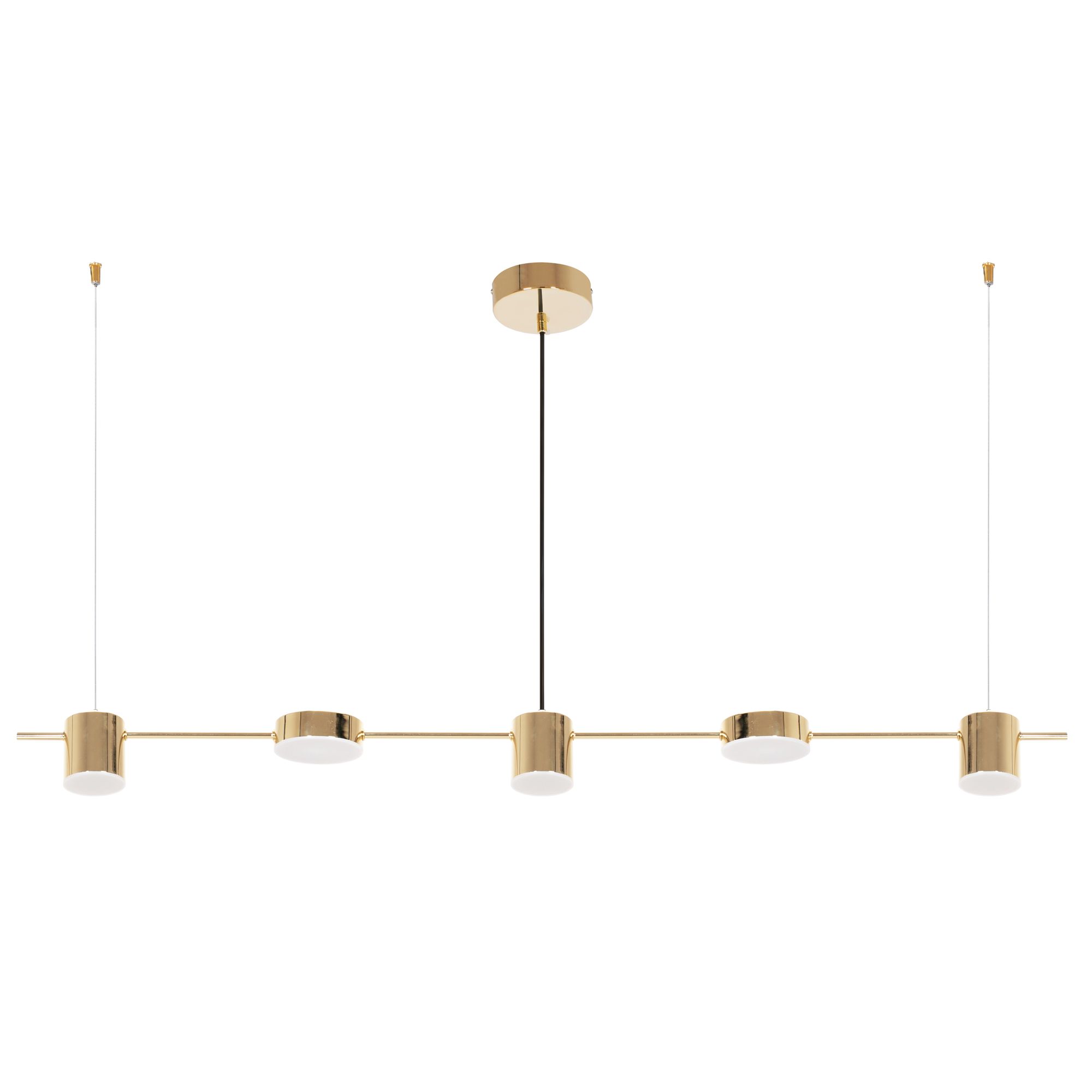 TOOLIGHT hængende loftlampe LED APP929-5CP Guld 115x10x7,5cm