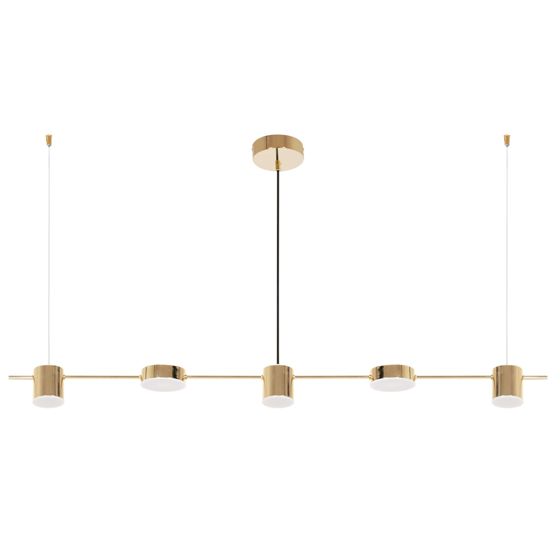 TOOLIGHT hængende loftlampe LED APP929-5CP Guld 115x10x7,5cm