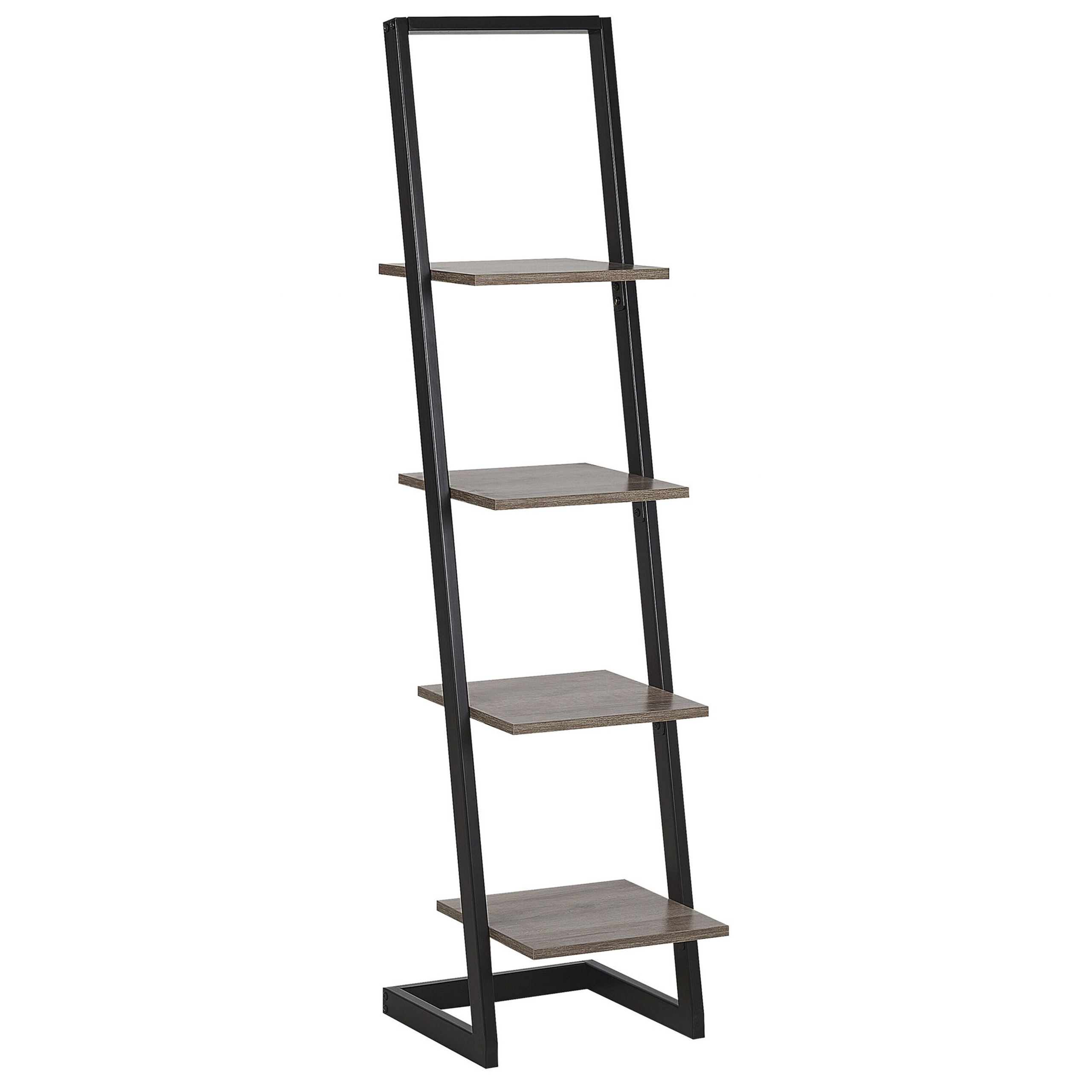 Opbevaringsskab med 4 hylder JOPLIN 143 cm Sort