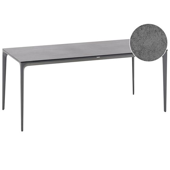 Havebord SOVARETO 180 cm 90 cm Sten effekt Mørkegrå