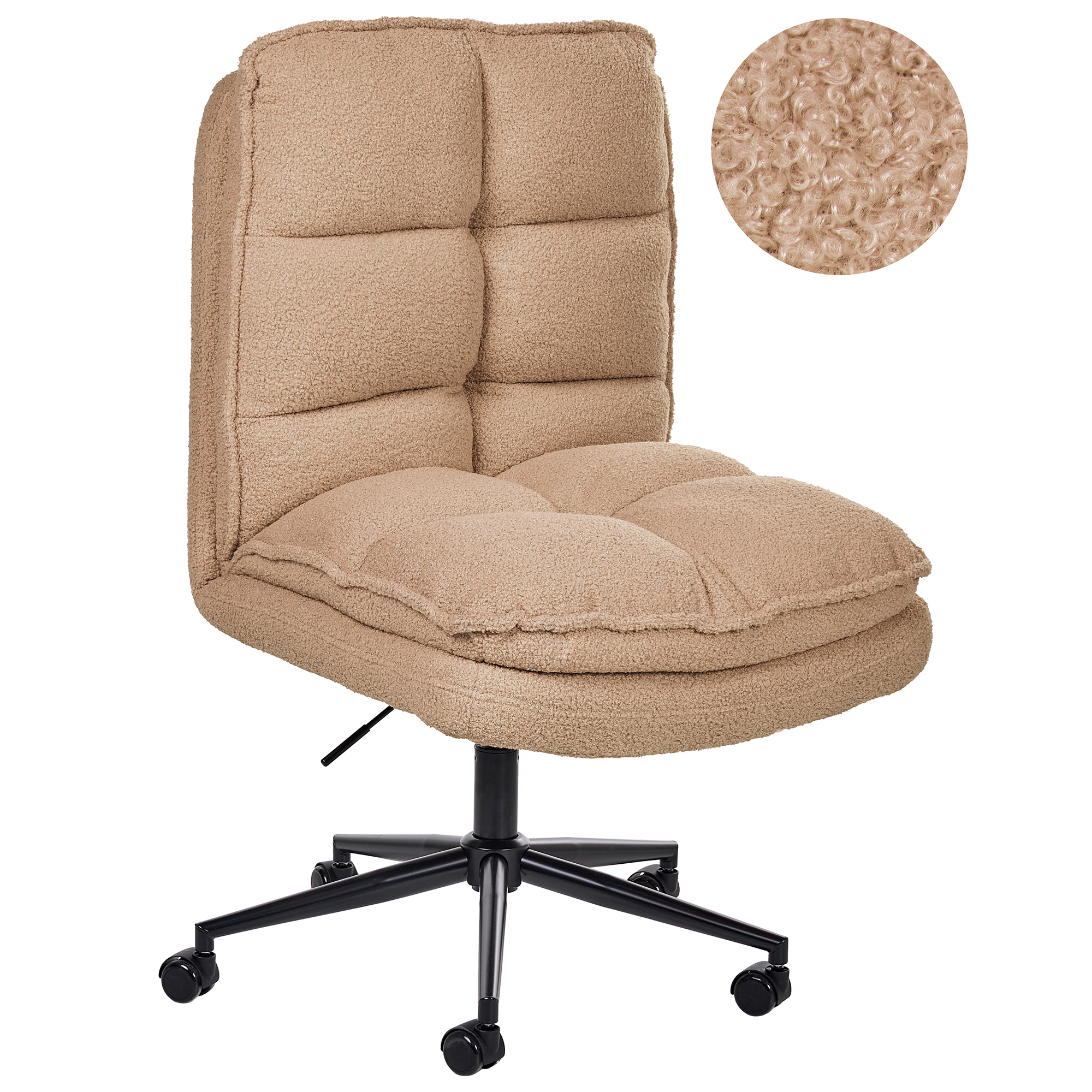 Kontorstol ADDISON Boucle Beige