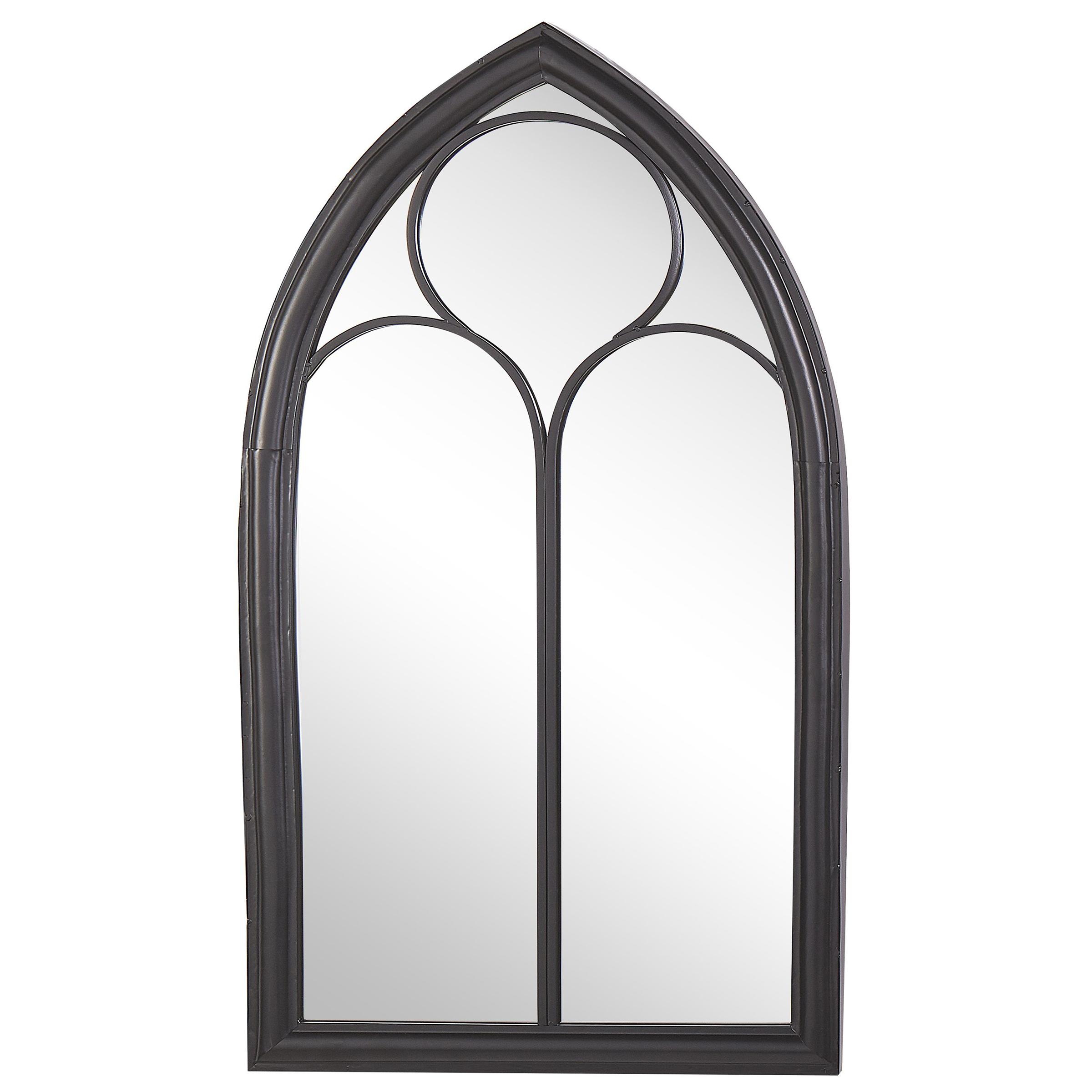 Vægspejl TRELLY 62 cm 113 cm Metal Sort