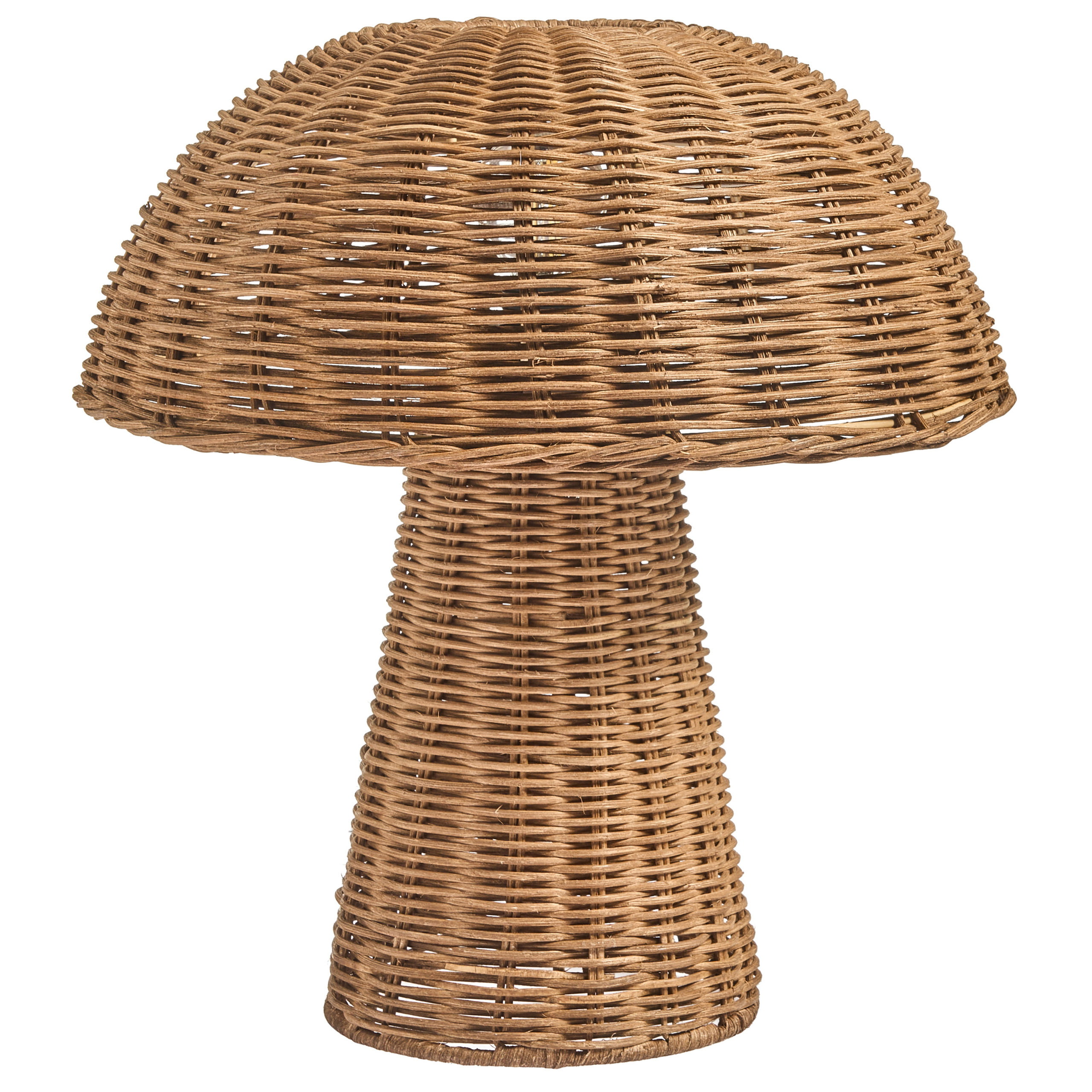 Bordlampe Svamp ALERO Rattan Naturlig
