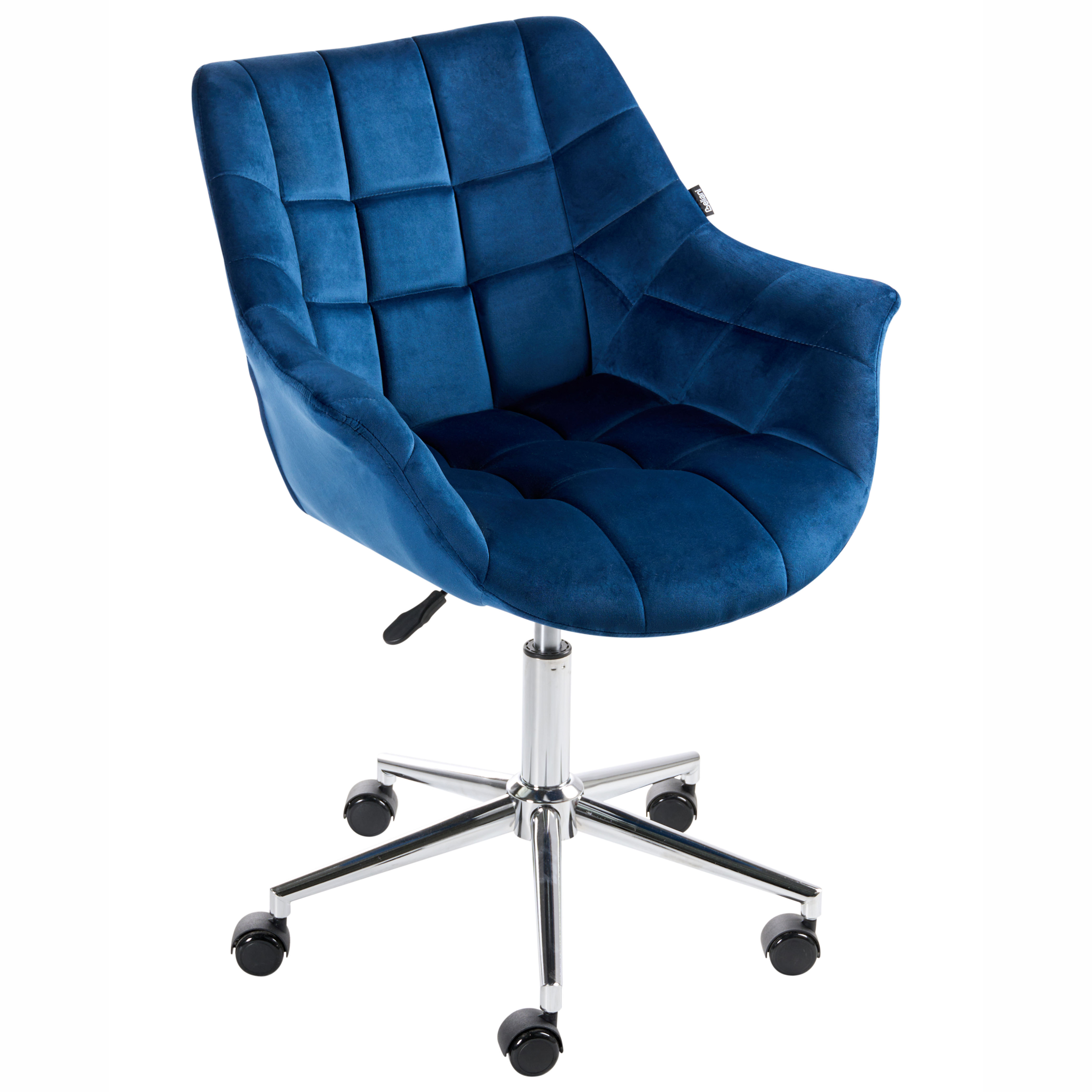 Skrivebordsstol LABELLE Velour Navy Blå