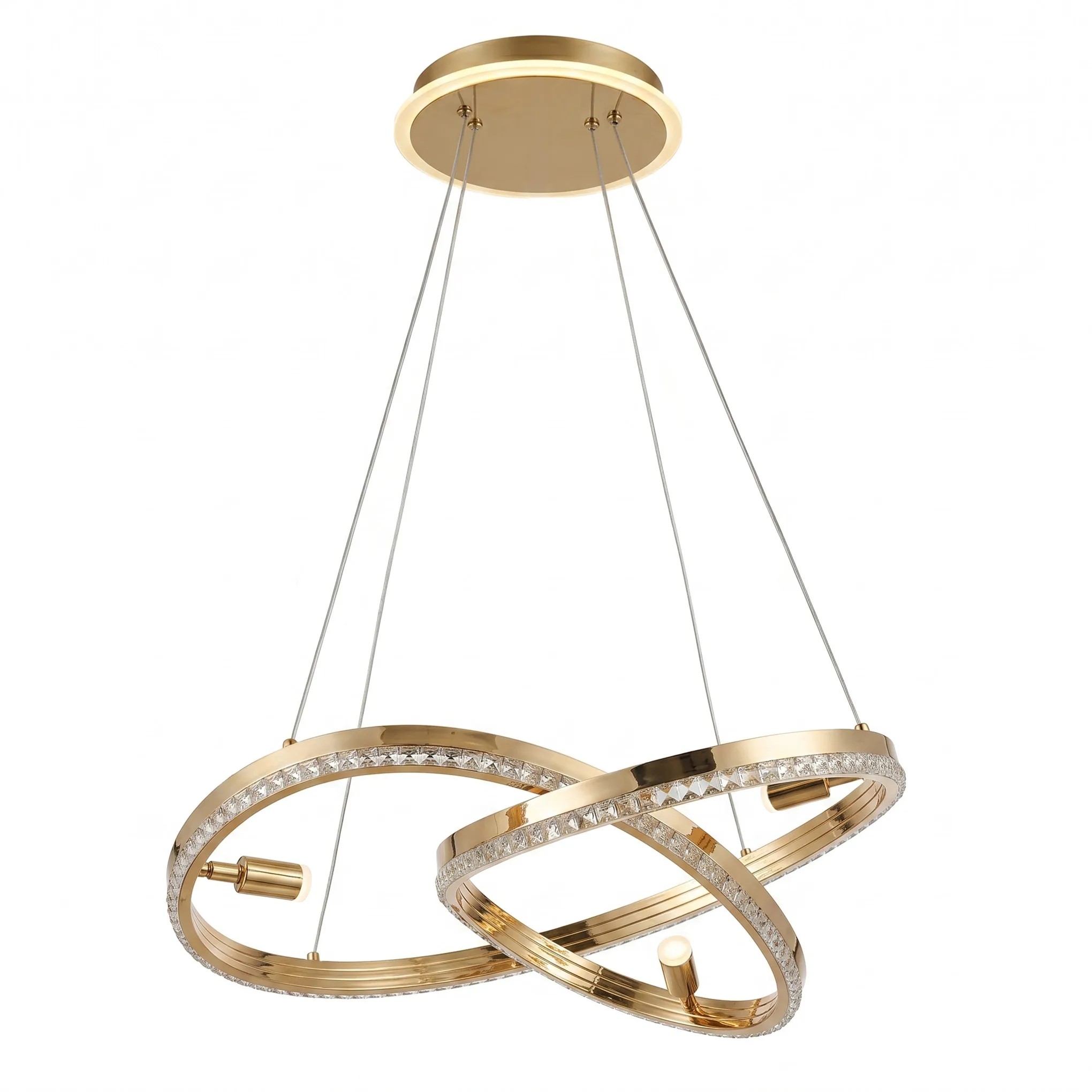 TOOLIGHT hængende loftlampe G158-CP LED Guld 62x62x90cm
