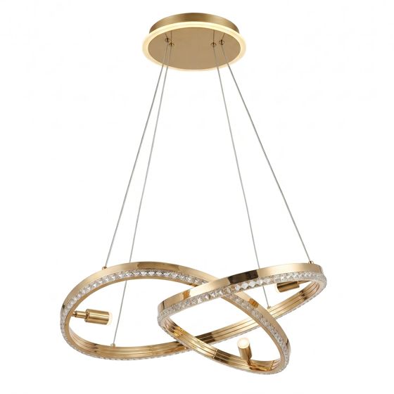 TOOLIGHT hængende loftlampe G158-CP LED Guld 62x62x90cm