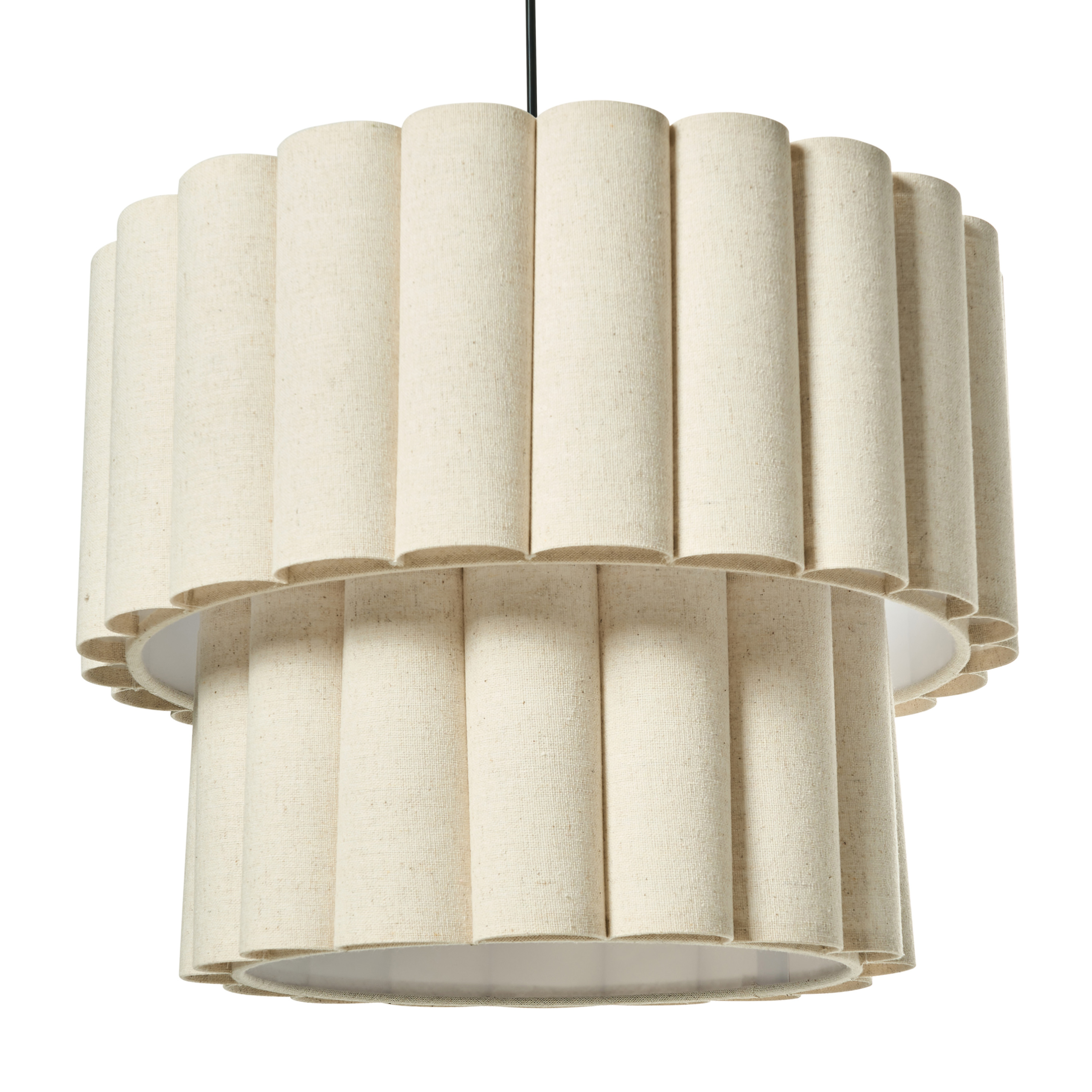 Loftlampe BELESSA Hør Lys Beige