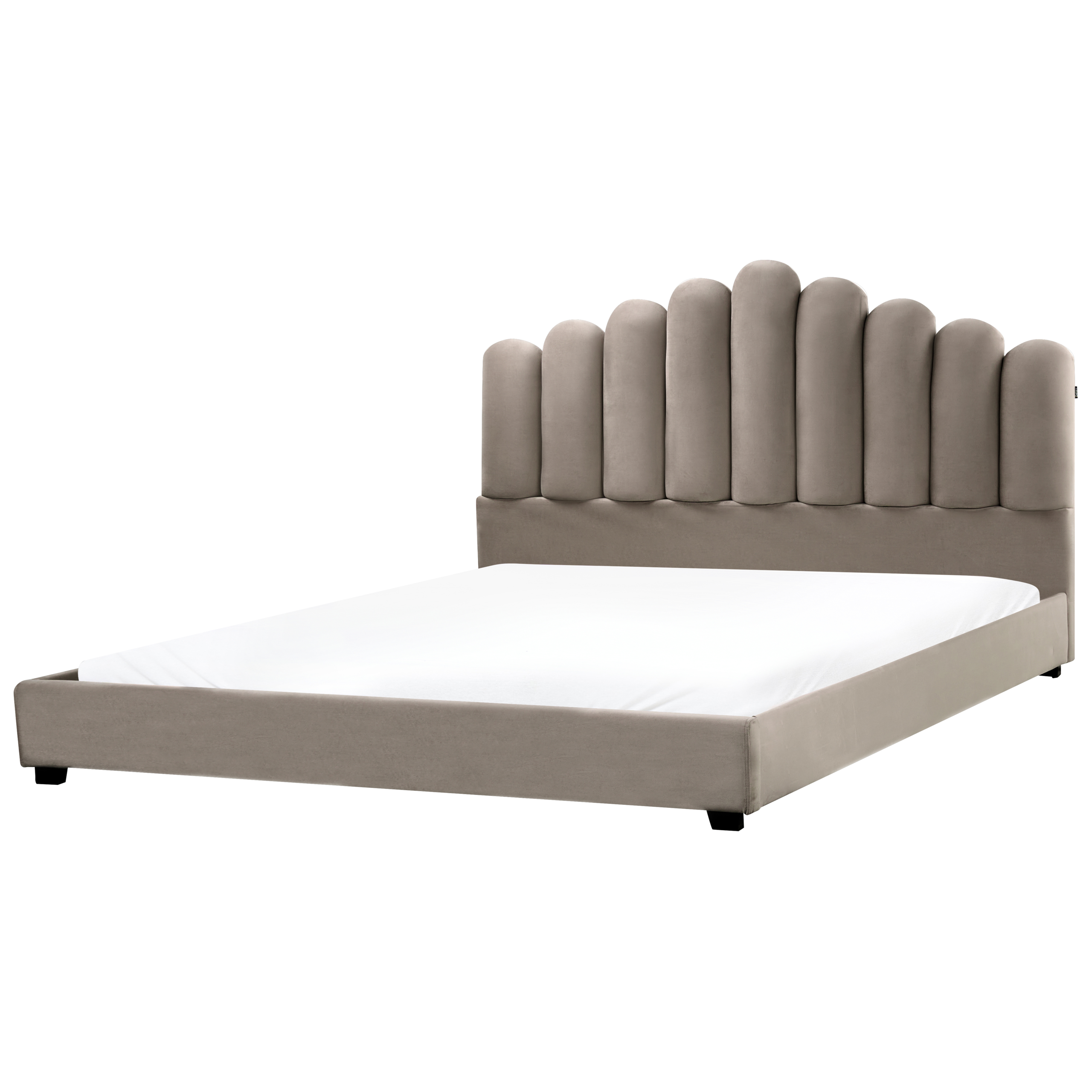 Seng Velour VINCENNES 180 x 200 cm Brungrå